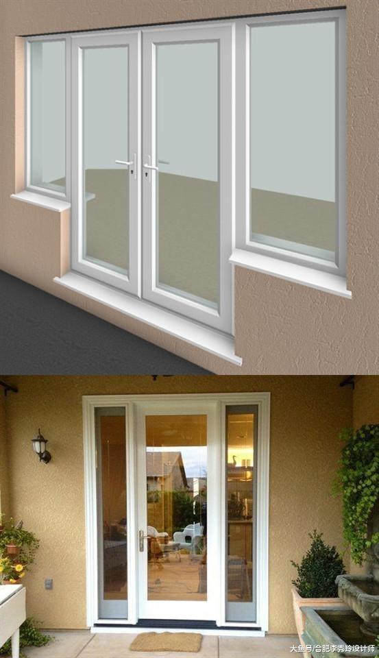 入户门还是这样装好看！窗户和门连在一起，难怪家里显得大又明亮