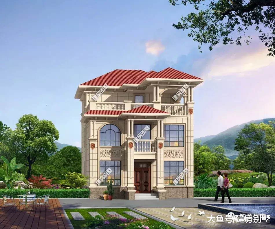 四栋面宽8-9米间的自建房，江西、广东和海南等地建了很多