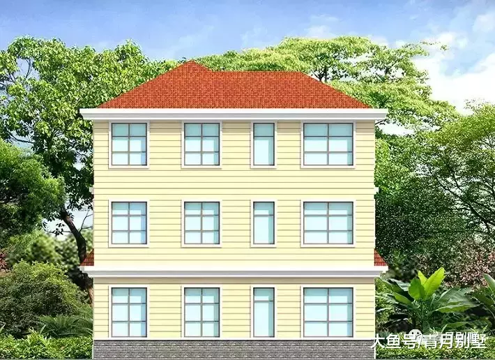 11.5米×11.7米三层乡村小别墅, 这户型值得借鉴