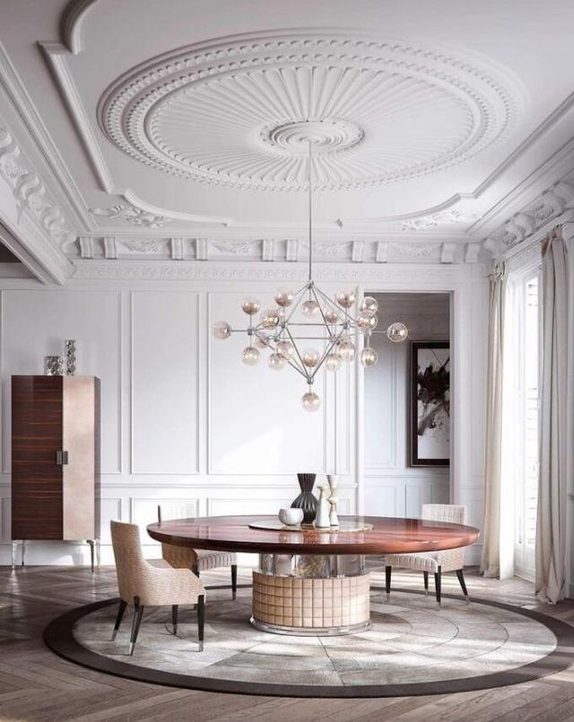 谁说新房一定要吊顶？这样做一圈石膏线，效果漂亮又省钱