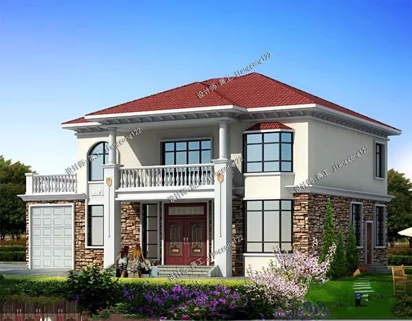 6款二层农村别墅，款款带车库，南方人和北方人都可以建