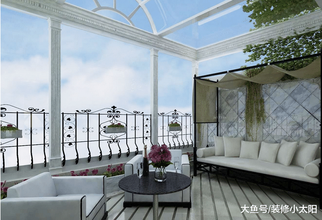 越来越多人阳台不铺瓷砖了，有钱人喜欢这样设计，后悔没早发现