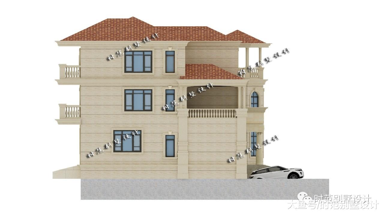 带凉亭，泳池，地下车库，影视厅的复式三层别墅，百万能建成吗？