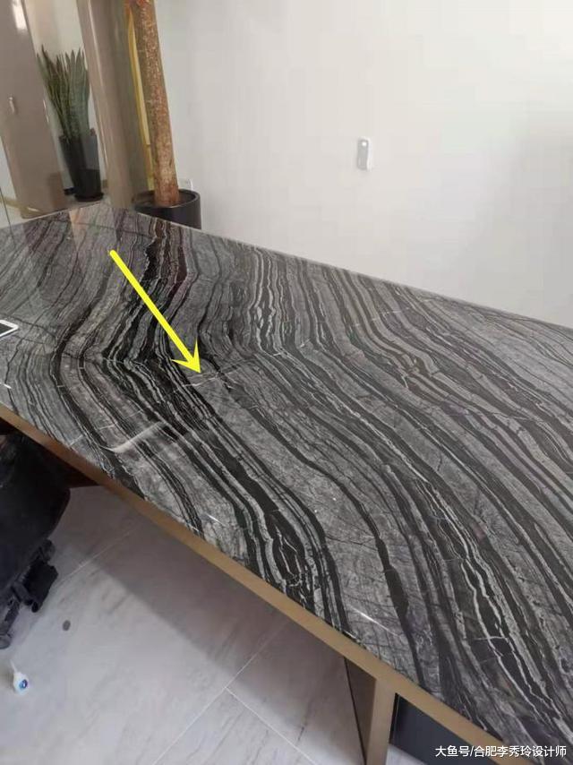 实拍老师傅修复大理石桌面，2米长的裂缝补完，跟新买的一模一样！