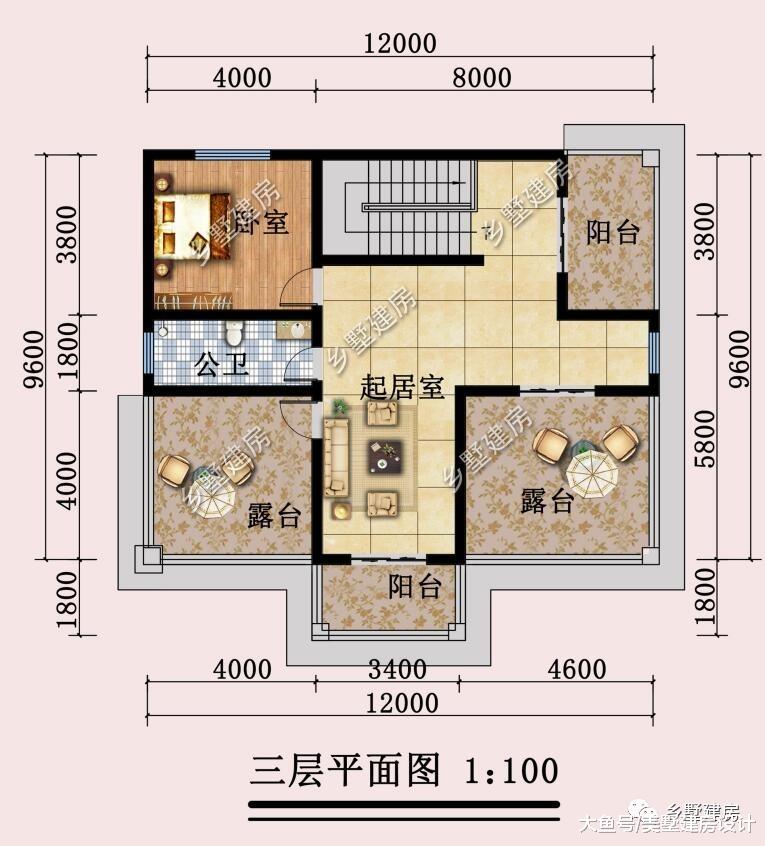 12X9.6米农村别墅，有格调的高级感，活出别人羡慕的模样！