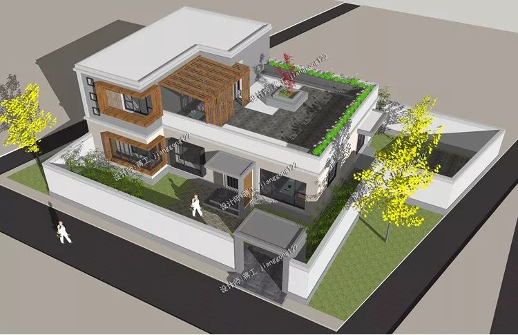 5款适合农村的别墅图纸，最漂亮的平屋顶别墅，北方人大爱