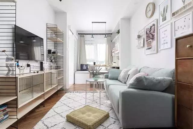 50平小清新北欧风单身公寓设计, 软装硬装全下来才15万, 很有格调