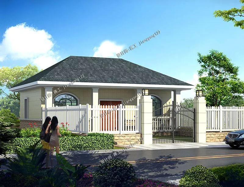 2款造价10万左右的一层别墅，三室二厅带小院，户型2好在哪里？