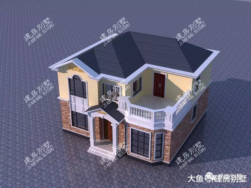 使用多边形窗的两栋自建房，造型都好美，我已经被惊艳到了