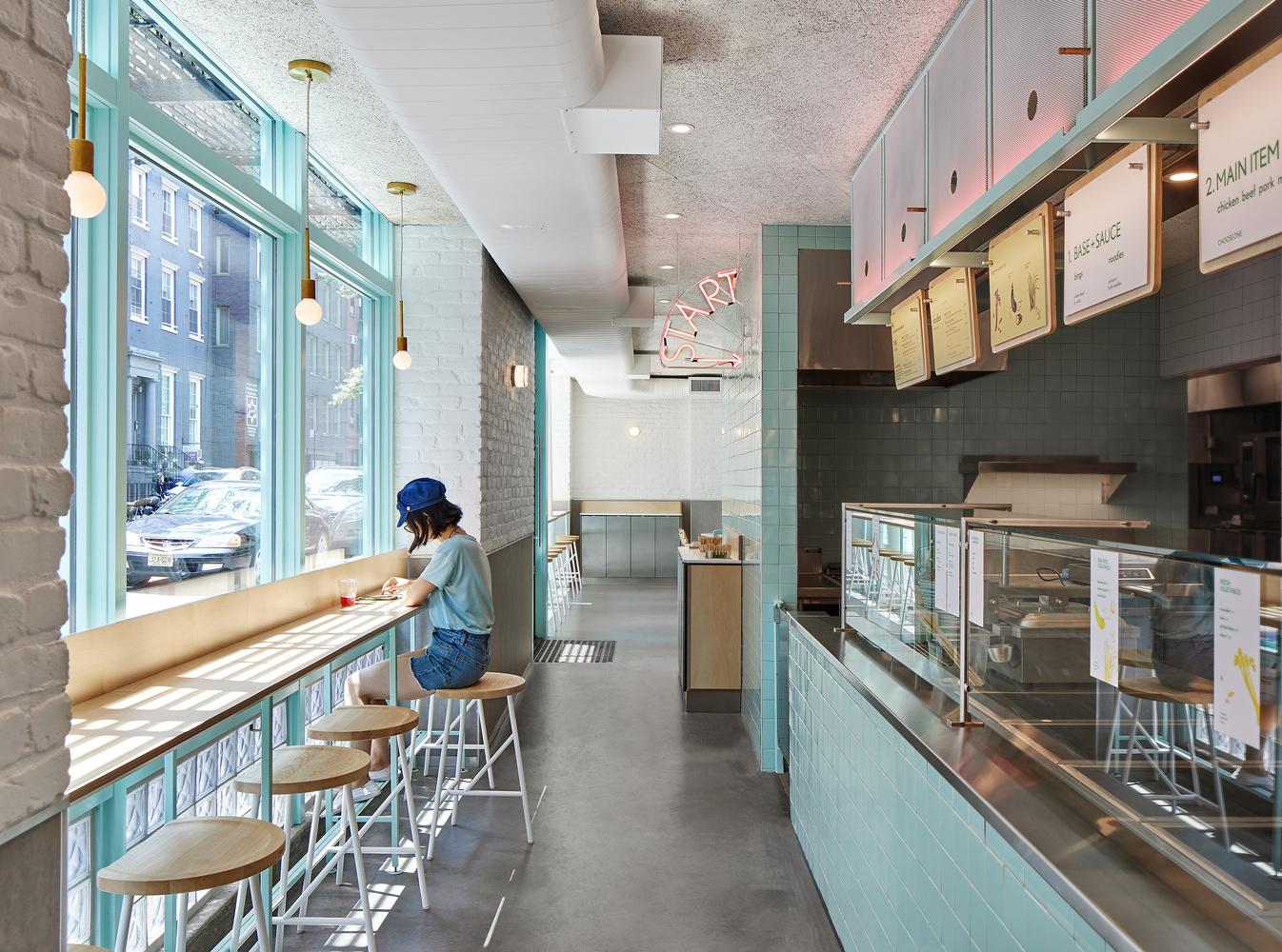 时下最流行的简约清新风格餐厅，时尚年轻人的新聚集地！