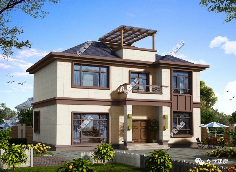 37万给你建好一栋二层欧式别墅, 框架结构居住稳定养老不用愁!