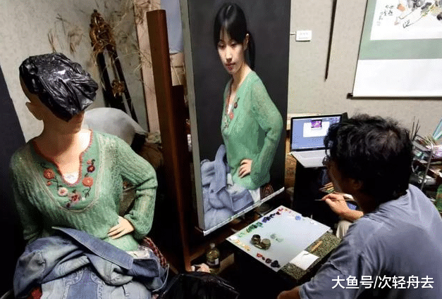 ＂冷军画了一个打工妹，卖了七千万，把衣服放大5倍后＂