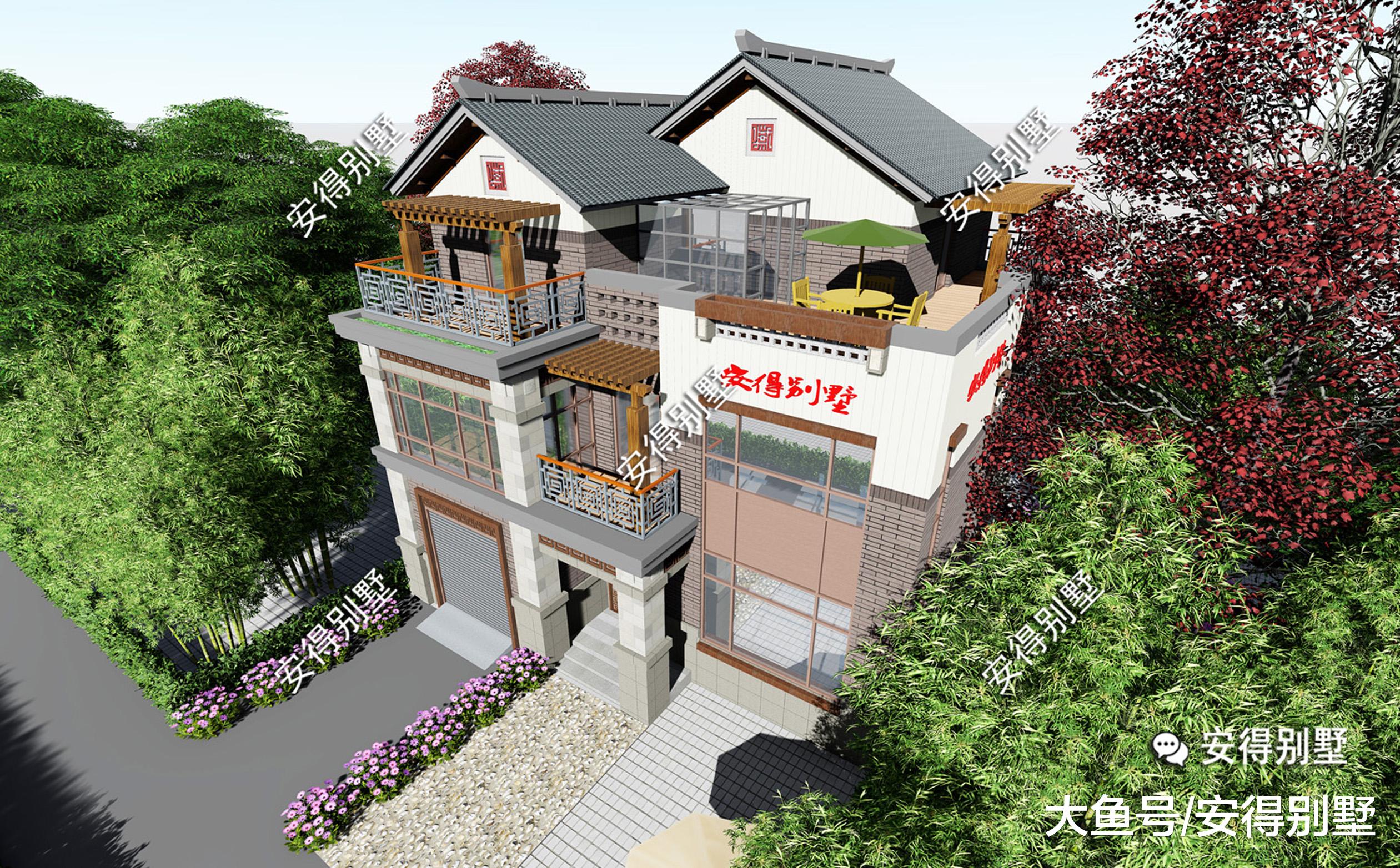 6款新中式别墅，建一栋不一样的新中式别墅，坐拥财富，图纸齐全