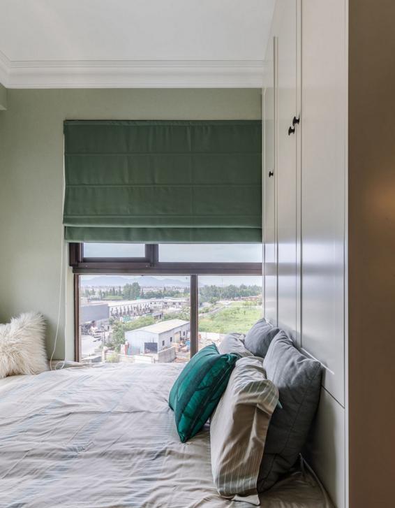 95平米简美风格小三房，清新色彩小美怡情，圆你吧台酒柜梦