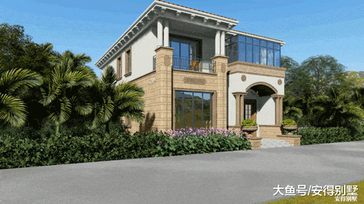 农村建2层别墅，造价经济、建筑气派、平面实用，难得的欧式豪宅