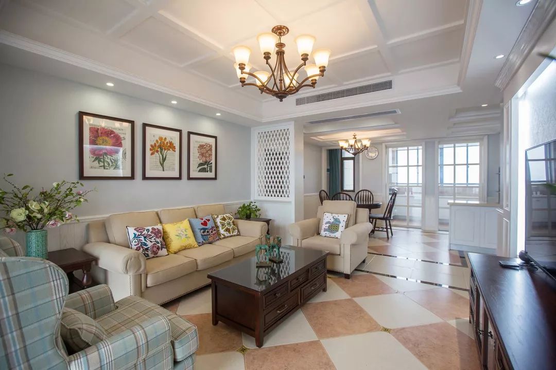 120㎡现代美式，成熟的优雅，华丽端庄有气质