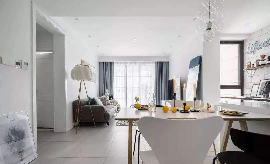 花20萬打造的85平北歐風小戶型二居室，年輕大方的小窩