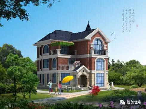 很美的9款别墅效果图，第八栋实拍，建在福建农村