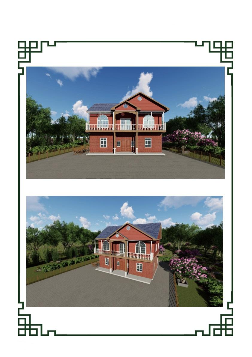 多套二层轻钢别墅效果图，你觉得哪套更合适？