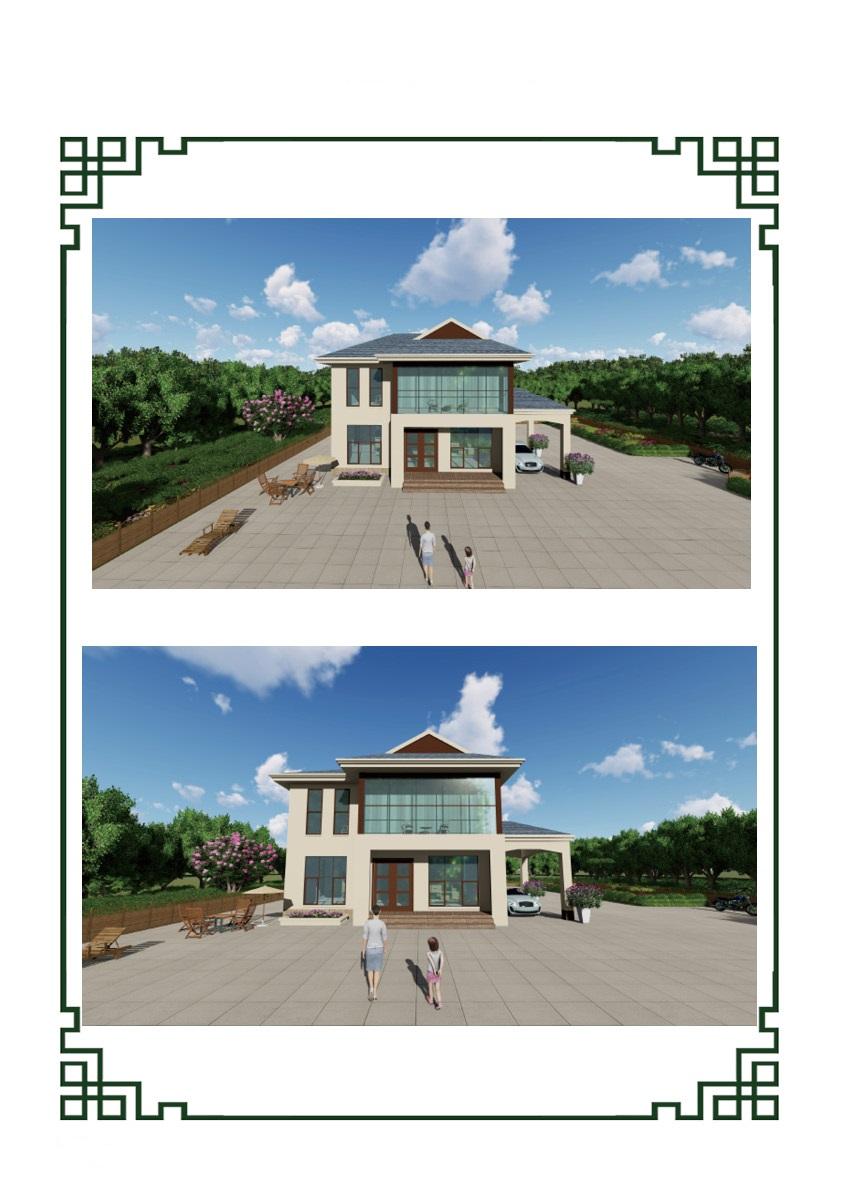 多套二层轻钢别墅效果图，你觉得哪套更合适？