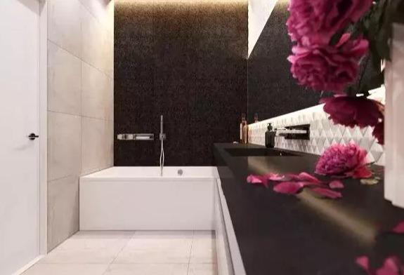 56㎡时尚现代风，这个黑白配的小“二”厨房竟然分外可爱！