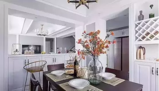 110㎡复式5居, 挤出独立休闲室和吧台, 朋友们天天争着来做客!