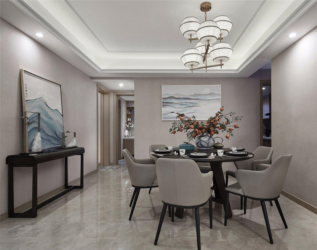 97平新中式风格-书香茶韵, 素雅居室