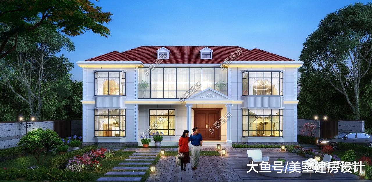 新农村二层小别墅，外观简约大气室内实用性强，主体30万就能建