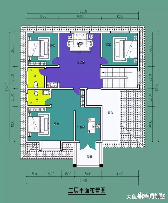 12.6×12.4米二层小别墅，给你舒适惬意的心灵居所
