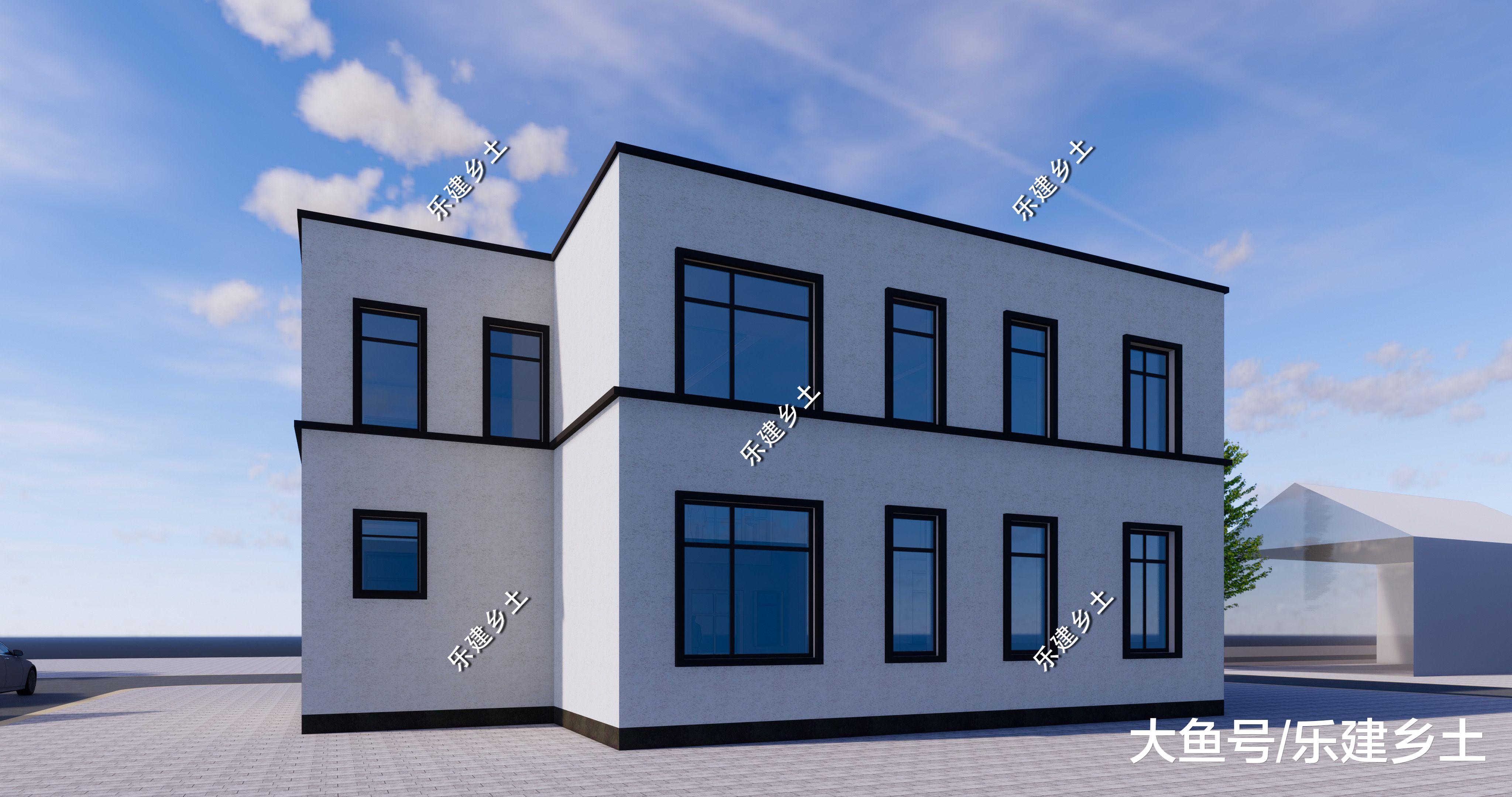 江苏省连云港市刘宅定制设计，二层20X12米现代风格，简约唯美！