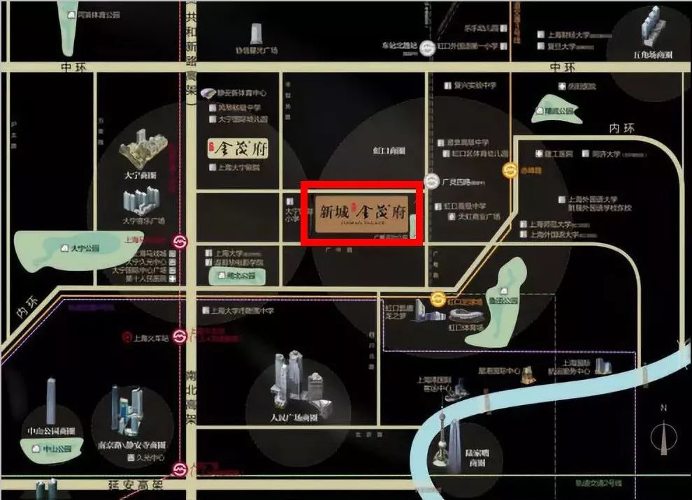 内中环精装别墅「新城虹口金茂府」仅余13套清盘中