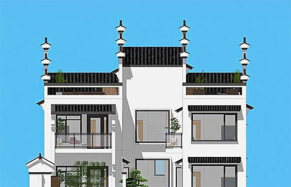中式馬頭墻雙拼別墅，兄弟合建人均20W, 氣派堪比百萬豪宅，村長也成你家座上賓
