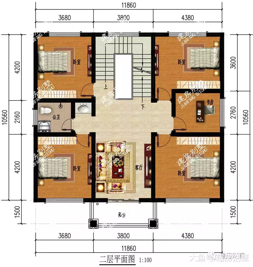神似四胞胎的農村自建房戶型，沒有一棟不美的，款款都愛