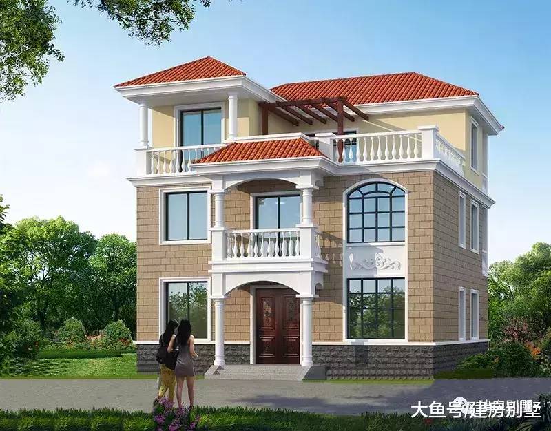 两栋11×11米的农村自建房, 简单实用卧室多, 主体30万
