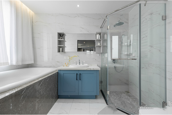 200㎡北欧，用气质蓝打造不动声色的美~