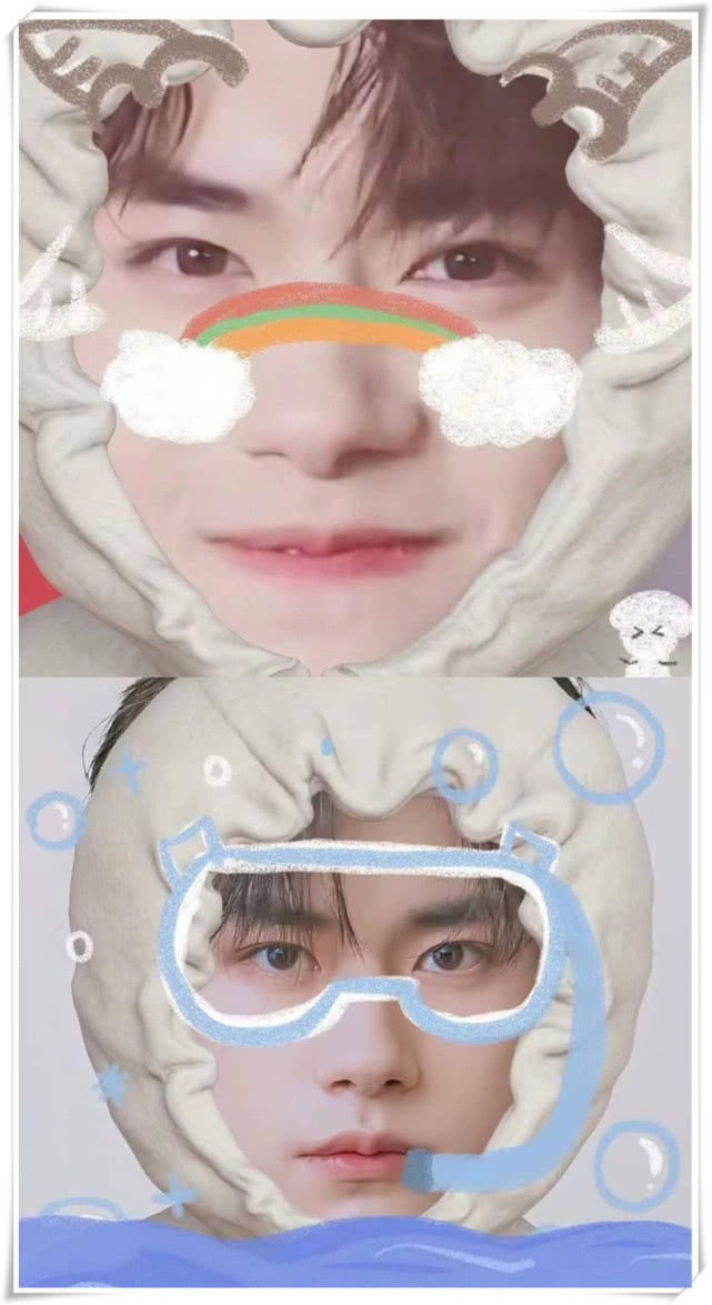 粉丝给易烊千玺“涂鸦”，高冷呆萌自由转换，网友：这个月壁纸有了