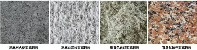 石材品种、面层、尺寸整理总结