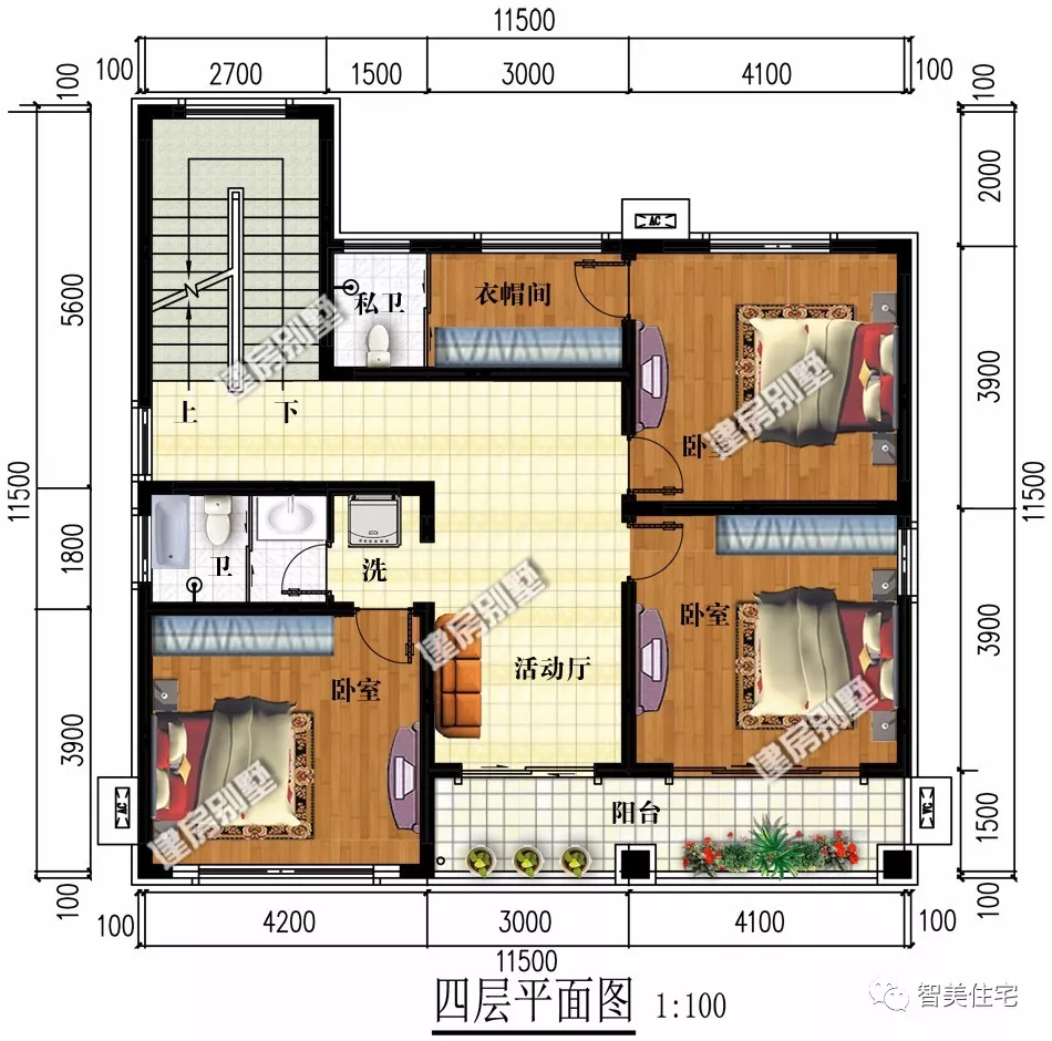 漂亮气派的五层农村别墅，内配卧室10个，自住出租都合适