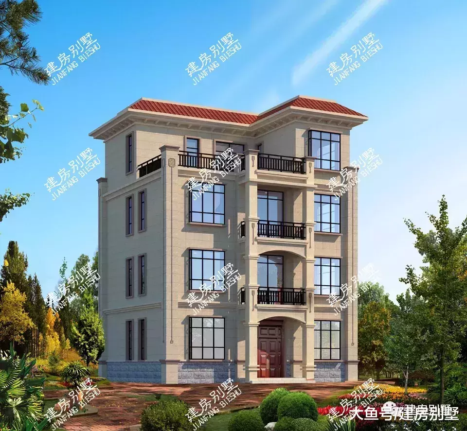 户型通透的四层农村别墅，主体40多万建，心目中理想的家