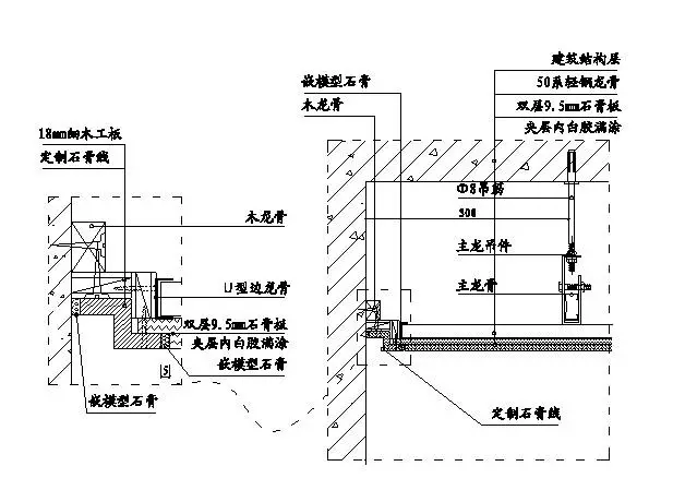 精装修工程细部节点构造施工示意图