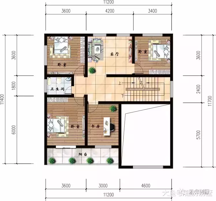 簡單實用的自建房戶型，在農村，百分之九十的人選擇這樣蓋