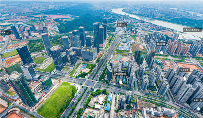 五象新区航拍：良庆大桥南9大楼盘进度喜人/楞塘中湖要开建了？