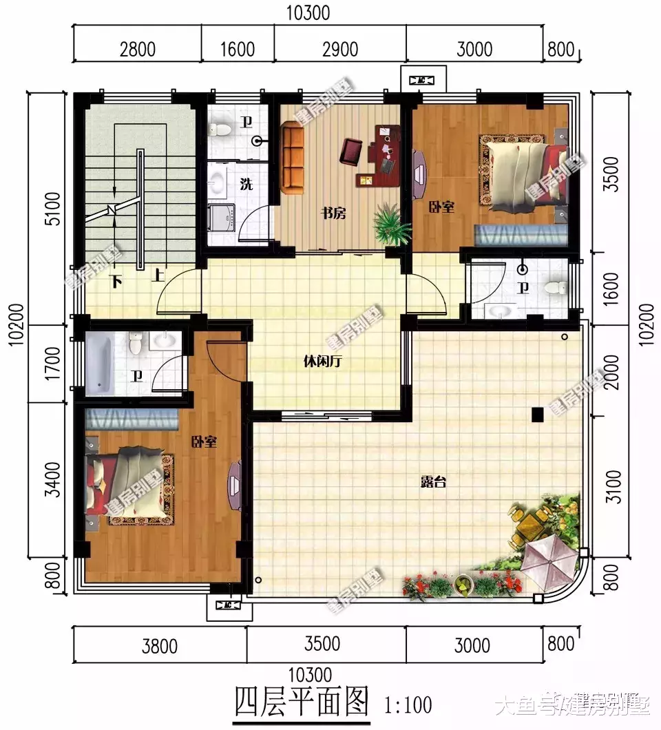 小户型的四层农村自建房，第一栋带商铺，住第二栋生活很小资