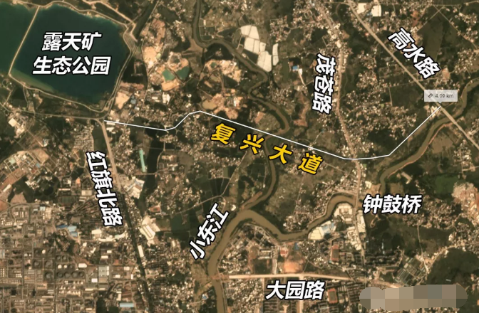 打通露天矿和高水路的茂名复兴大道推迟完工，计划明年8月份完工！