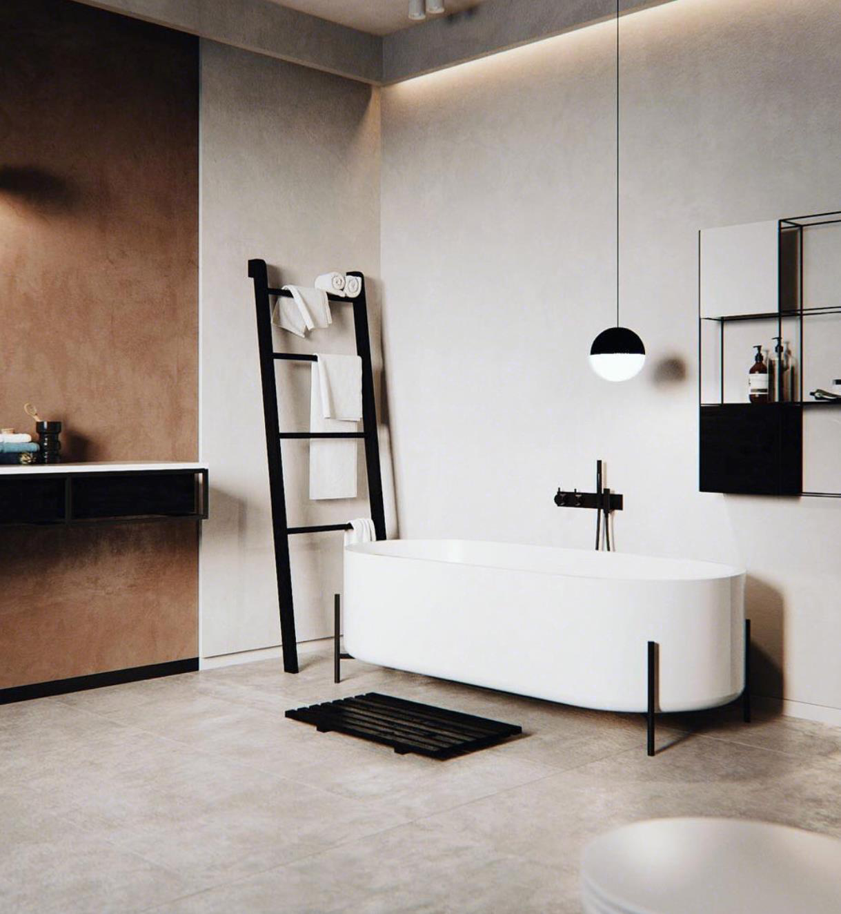 再小的浴室也该拥有浴缸，因为它的重要性仅次于床！