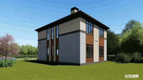 农村宅基地占地不大, 建一栋大气的2层现代中式别墅, 难得的好房子