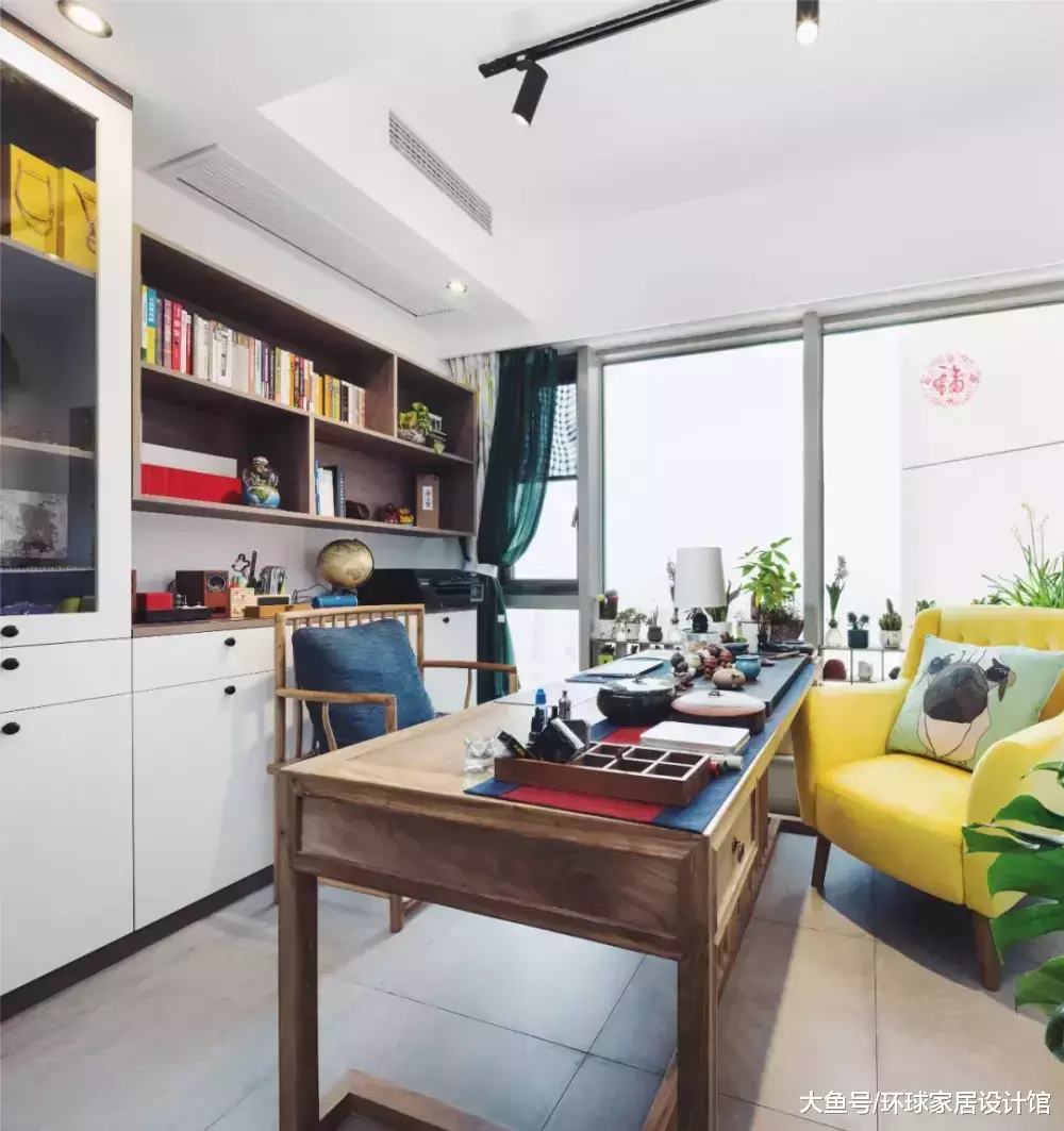 110㎡北欧+新中式风，入户玄关就是个大花园，美醉了！