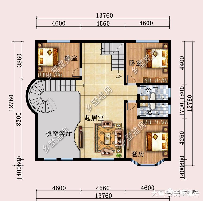 13x12米的欧式别墅，不拘浮华，不染尘世，总让人意犹未尽！