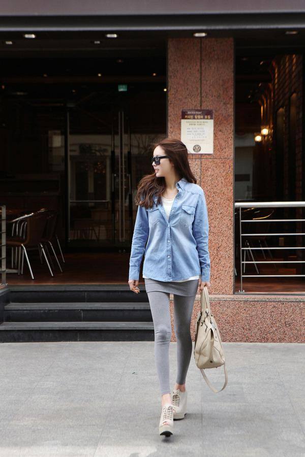 韩风气质女孩子，路人的眼神都直了