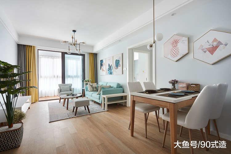 78㎡北欧小宅，清新色彩，极具灵动性